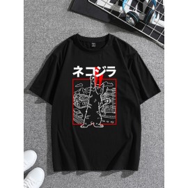 Japanese Writing Cartoon Graphic Tee