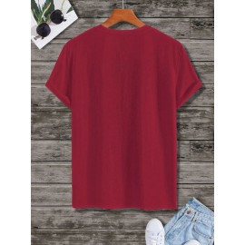 Men Crown & Playing Card Print Tee