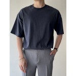 Men Drop Shoulder Solid Tee