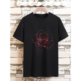Men Floral Print Tee