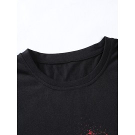 Men Floral Print Tee
