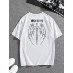 Wings & Skeleton Graphic Tee