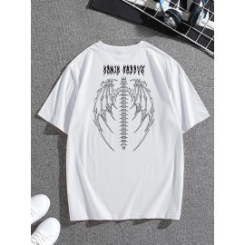Wings & Skeleton Graphic Tee