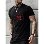 Men Floral Print Tee